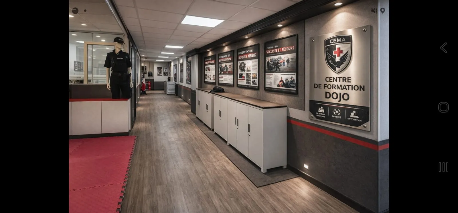 Accueil du centre, annexé à CEMA Group