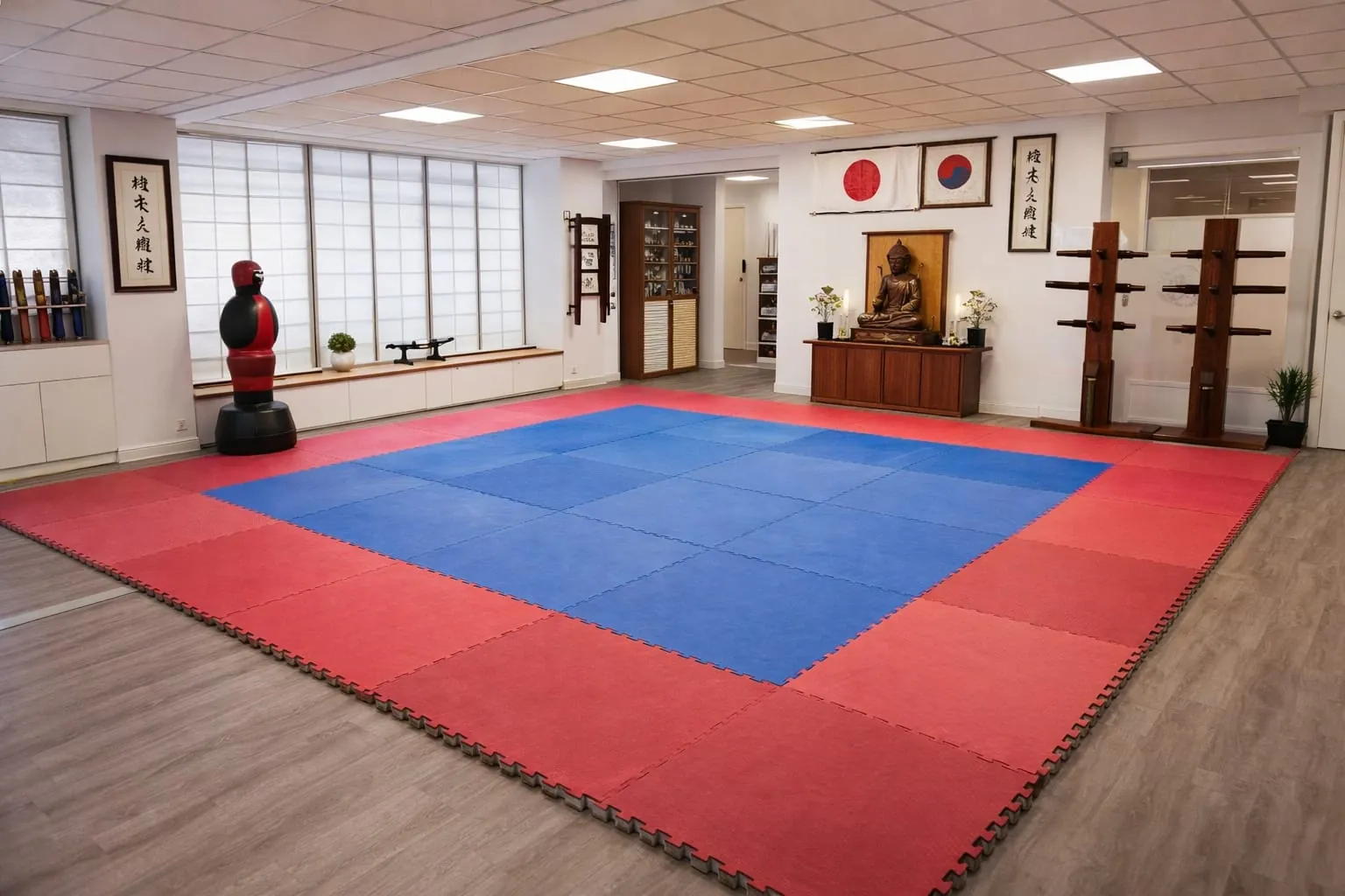 Tatami principal du dojo
